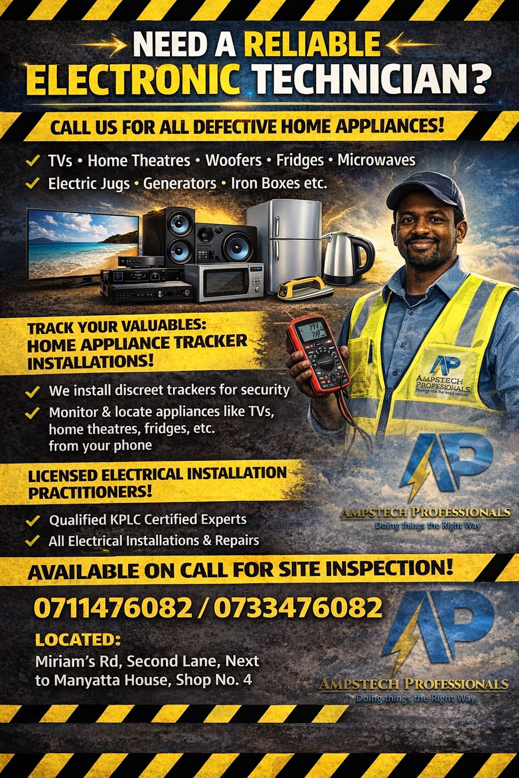 AMPSTECH professional appliance and electrical service
