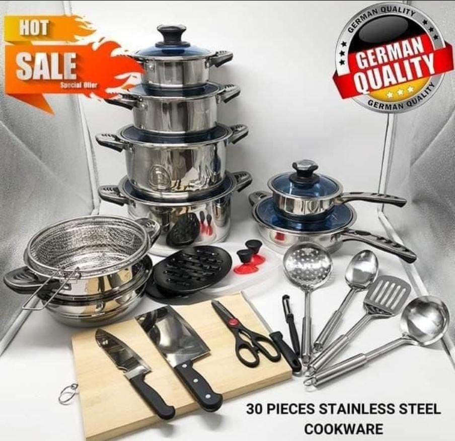 Marwa 30-piece stainless steel cookware